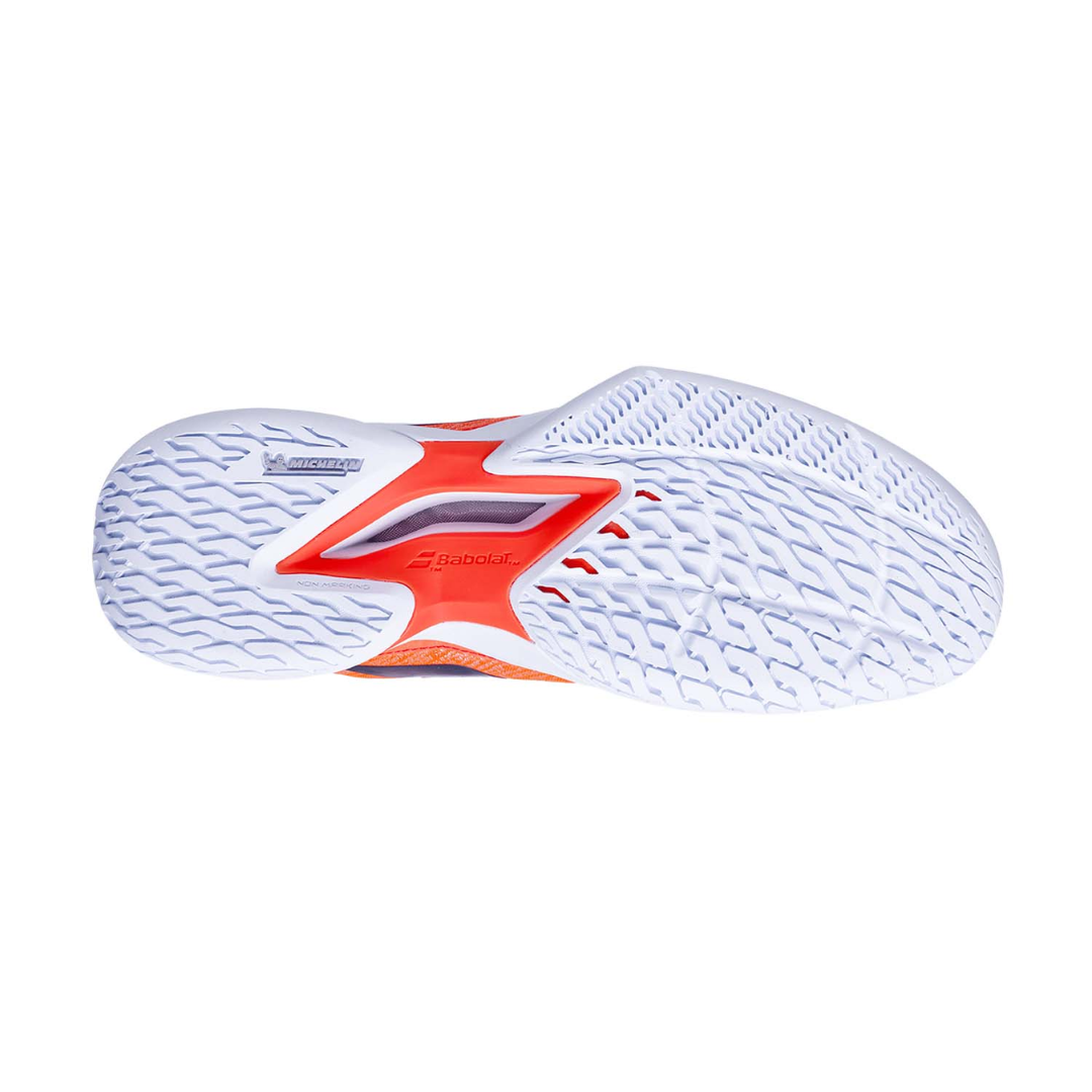 Babolat Jet Mach 3 All Court Tennis Shoes for Men - Lightweight & Durable Performance Sneakers [Red/White] - Perfect for Clay, Hard & Grass Court Play