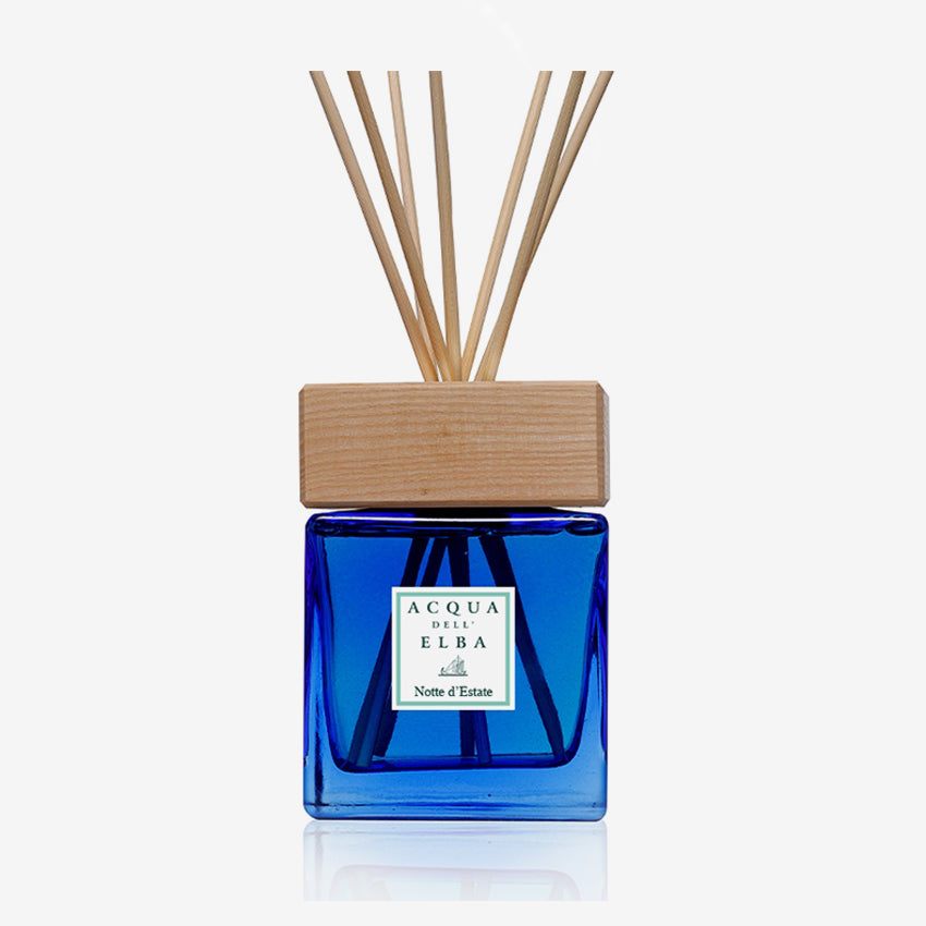 Acqua Dell' Elba Notte D'Estate Home Fragrance Diffuser - Premium Italian Scented Oil Reed Diffuser for Living Room, Bedroom & Office - Long Lasting Aromatherapy Gift Set for Relaxation & Stress Relief