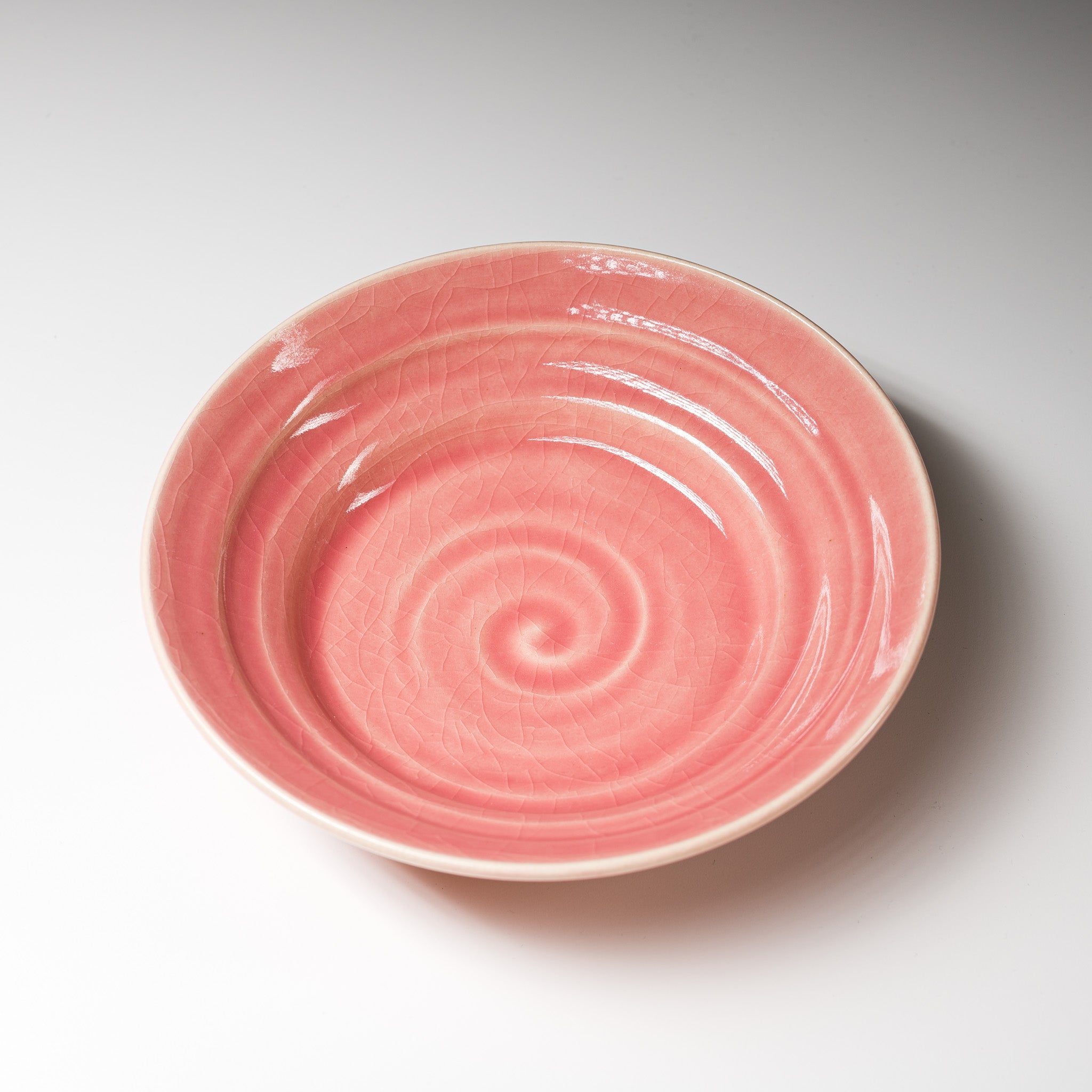NINSHU 21cm Deep Plate - Omuro Cherry Design, Japanese Style Ceramic Dinnerware for Sushi, Ramen, and Asian Cuisine | Elegant Home Dining & Restaurant Use