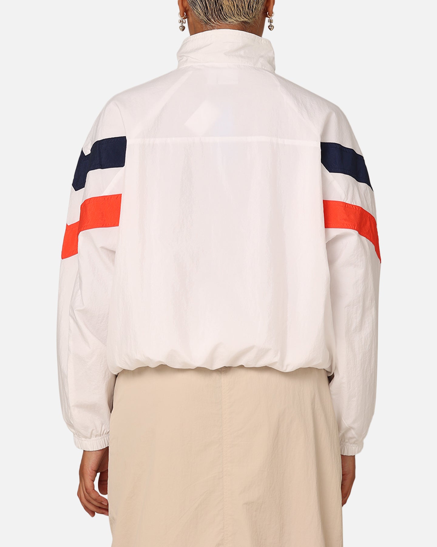 Adidas Women's Half Zip Windbreaker Jacket - Lightweight Water-Resistant Running Hoodie (Cloud White) for Outdoor Jogging & Casual Wear