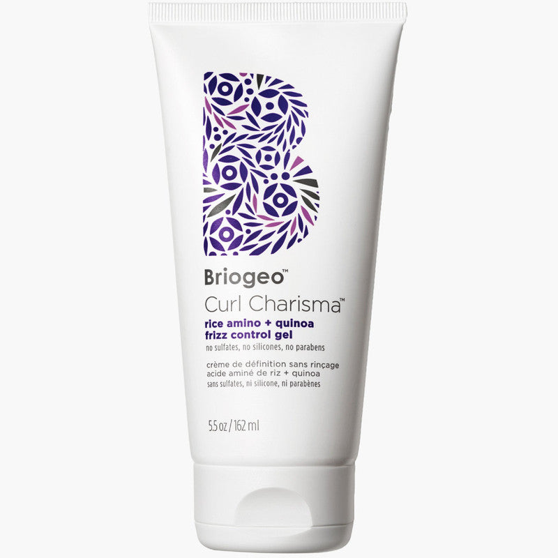 Briogeo Curl Charisma Rice Amino + Quinoa Frizz Control Gel 5.5 oz - Hydrating Curl Defining Cream for Natural Curly Hair - Perfect for Daily Styling & Frizz-Free Look