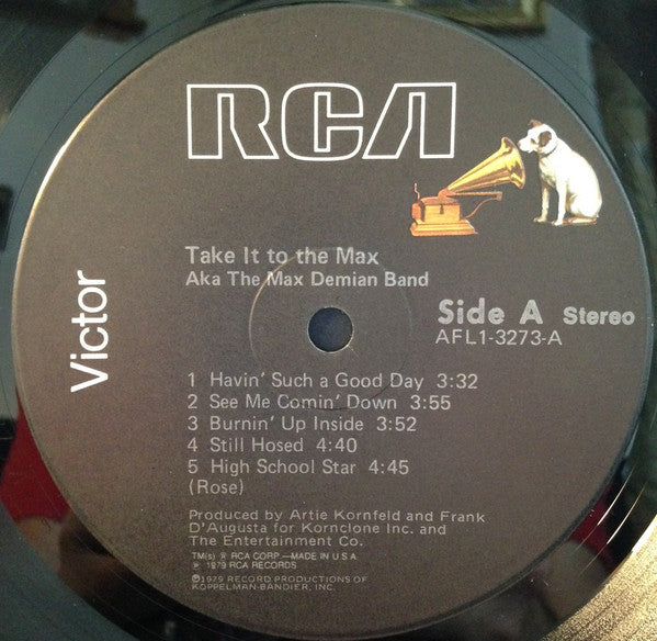 Take It To The Max by Aka The Max Demian Band - Vinyl LP Album (Mint Condition) - Perfect for Record Collectors & 80s Music Lovers