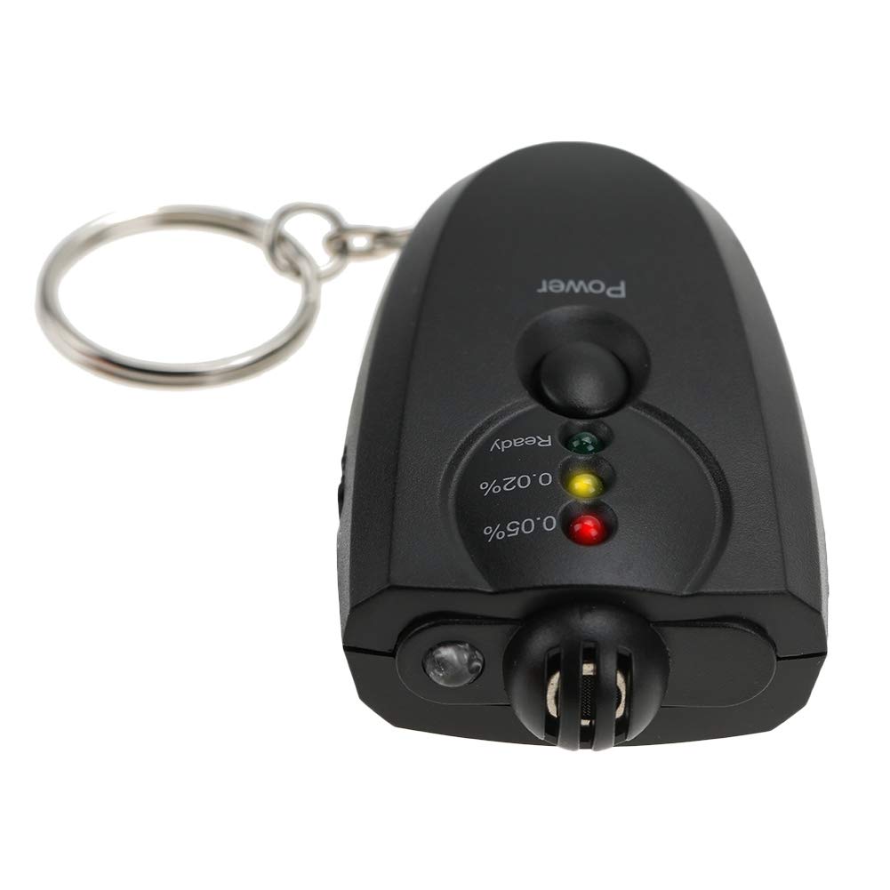 Portable Breathalyzer Keychain - Mini LED Alcohol Tester for Personal & Professional Use | Accurate BAC Detection for Parties, Driving Safety & Workplace Testing