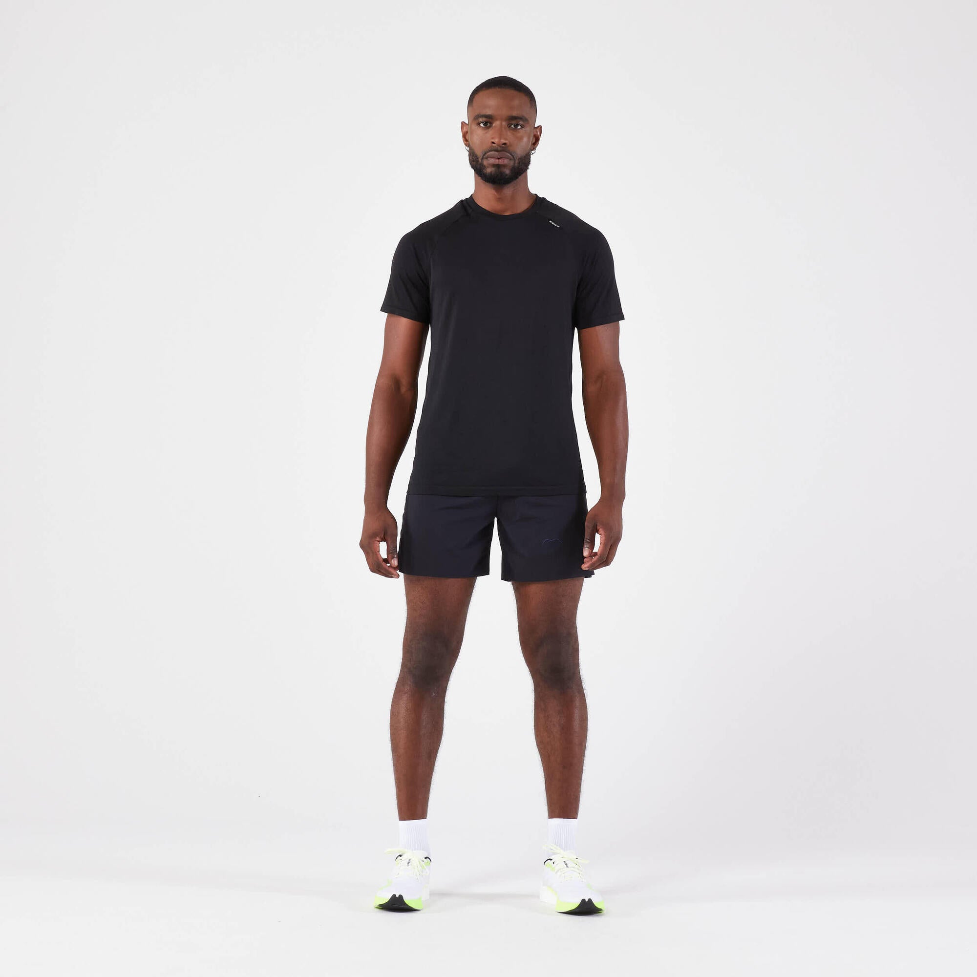Kiprun Men's Run 500 Comfort Seamless Running T-Shirt - Breathable Moisture-Wicking Workout Top for Jogging, Gym & Outdoor Activities