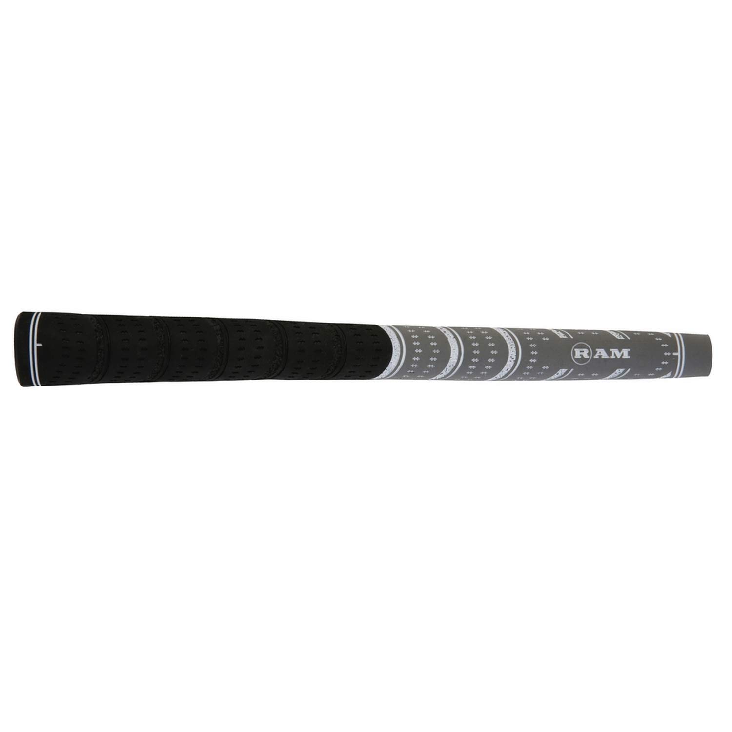 RAM Golf FX Golf Grip Midsize for Men - Black/Grey - Perfect for Enhanced Control and Comfort on the Course