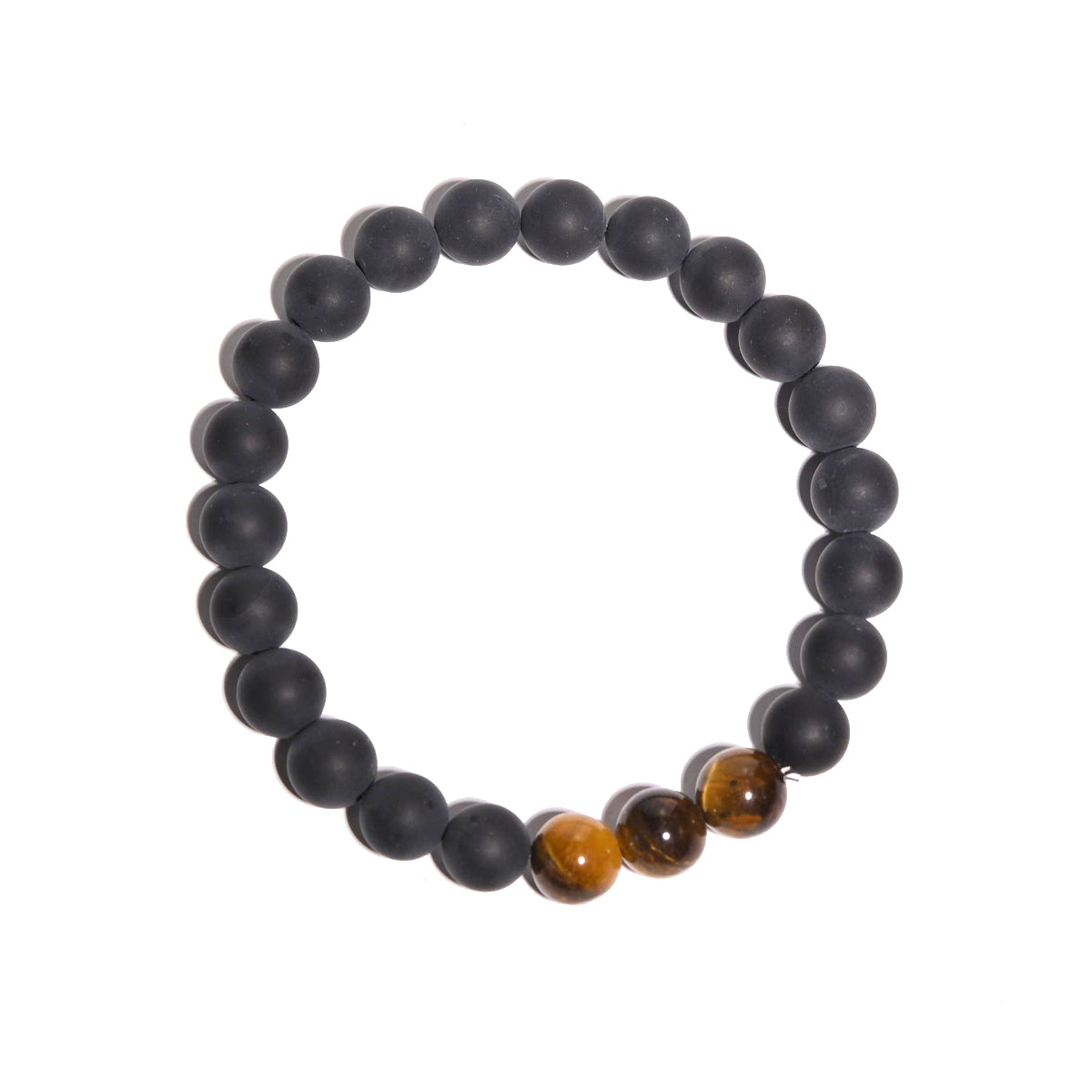 Black Onyx and Tiger's Eye Bracelet for Protection and Manifestation - Spiritual Healing Jewelry for Meditation, Energy Balancing, and Positive Vibes