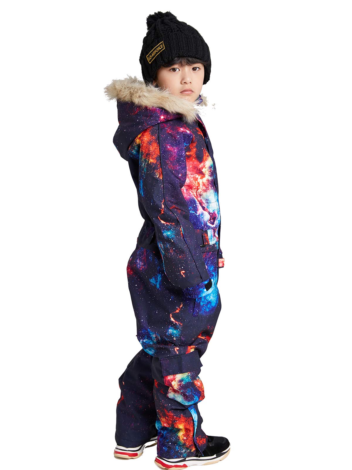 Bluemagic Kids' Waterproof Snowsuit - Winter One Piece Ski Suit for Boys & Girls, Warm Snowboarding Overalls for Outdoor Activities - Perfect for Skiing, Snow Play & Cold Weather Adventures
