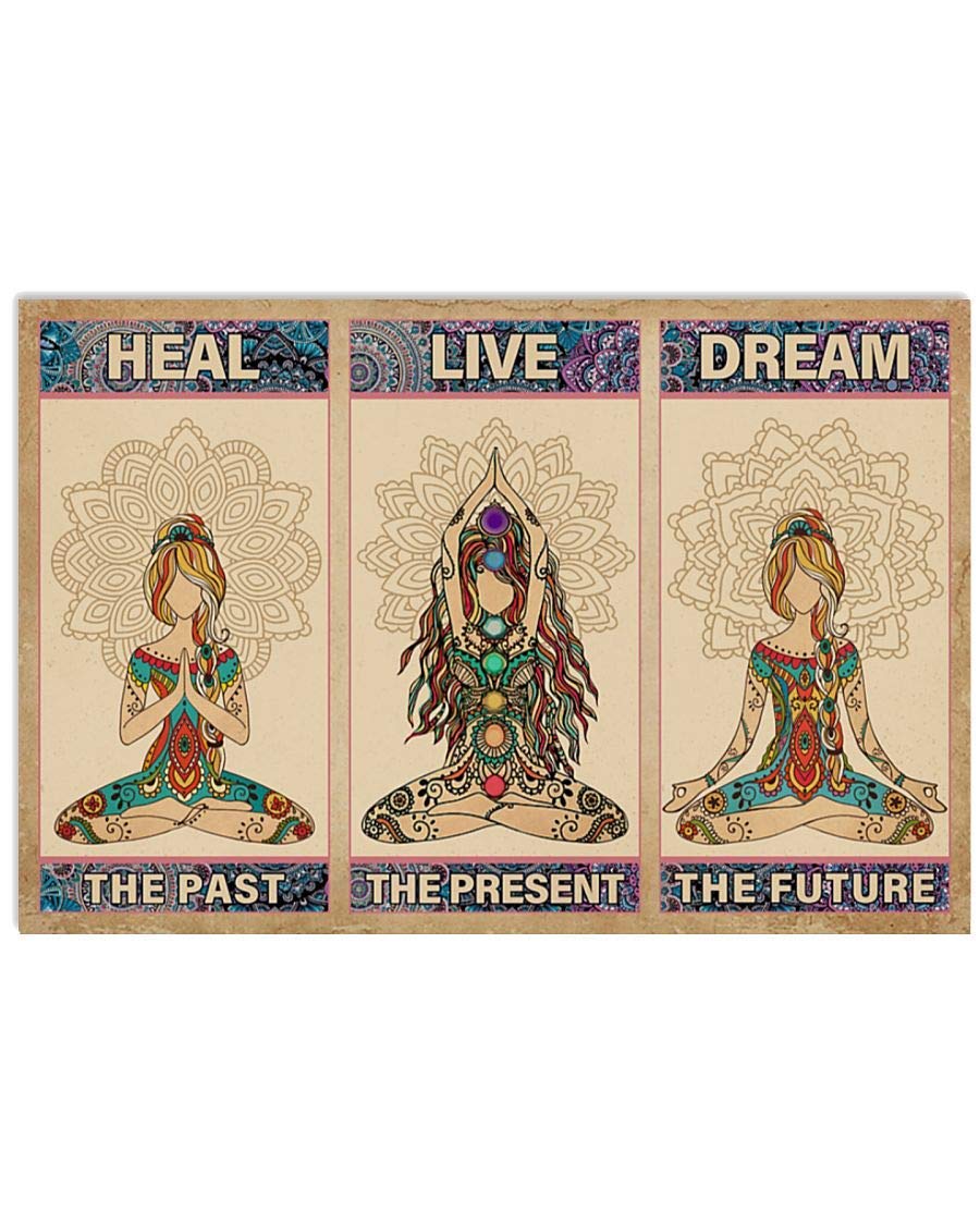 300 Piece Jigsaw Puzzle - Yoga Heal The Past Live The Present - Educational Puzzle Game for Adults & Kids - Perfect for Family Game Night & Cognitive Development - Great Gift Idea for Puzzle Lovers