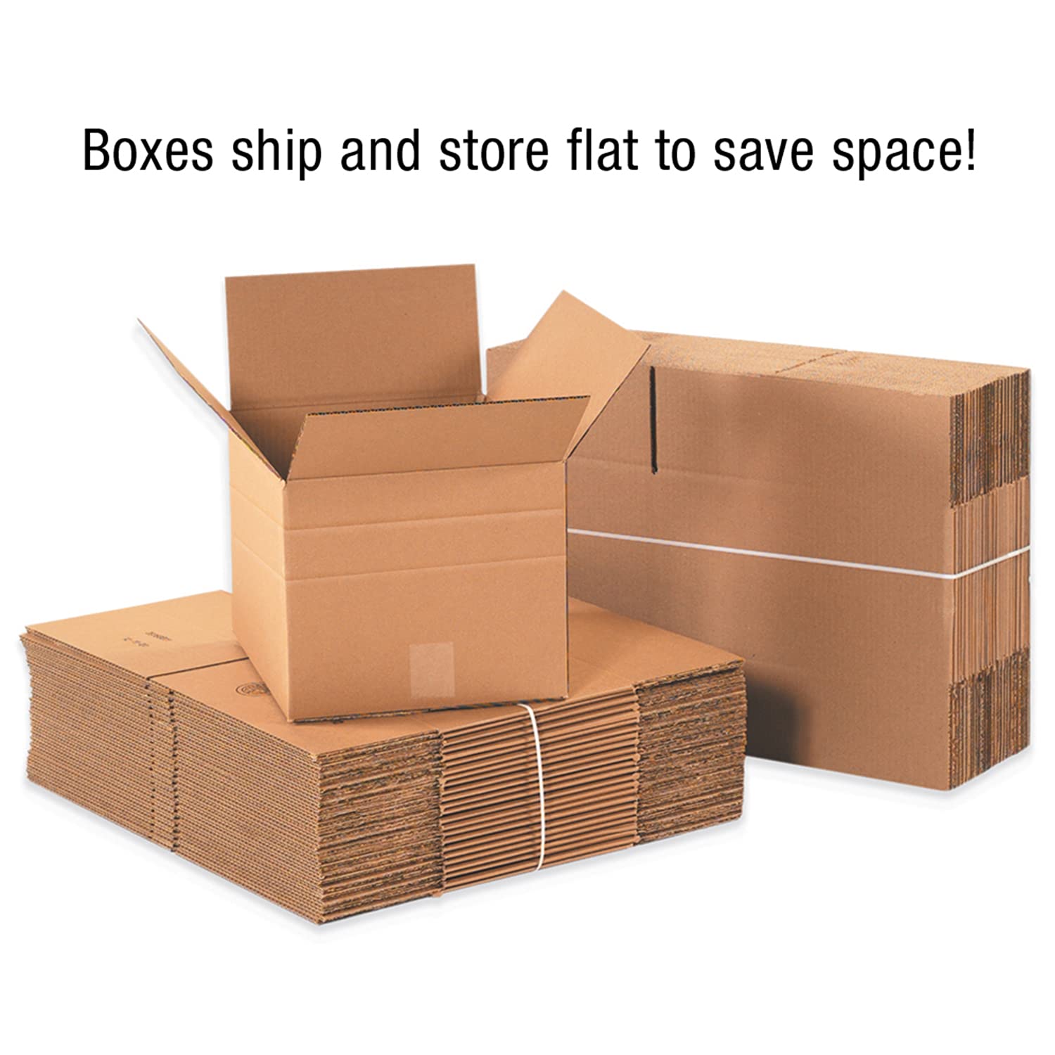 Aviditi Multi-Depth Corrugated Shipping Boxes - Heavy Duty Packing, Moving & Storage Supplies for Ecommerce, Home & Office Use