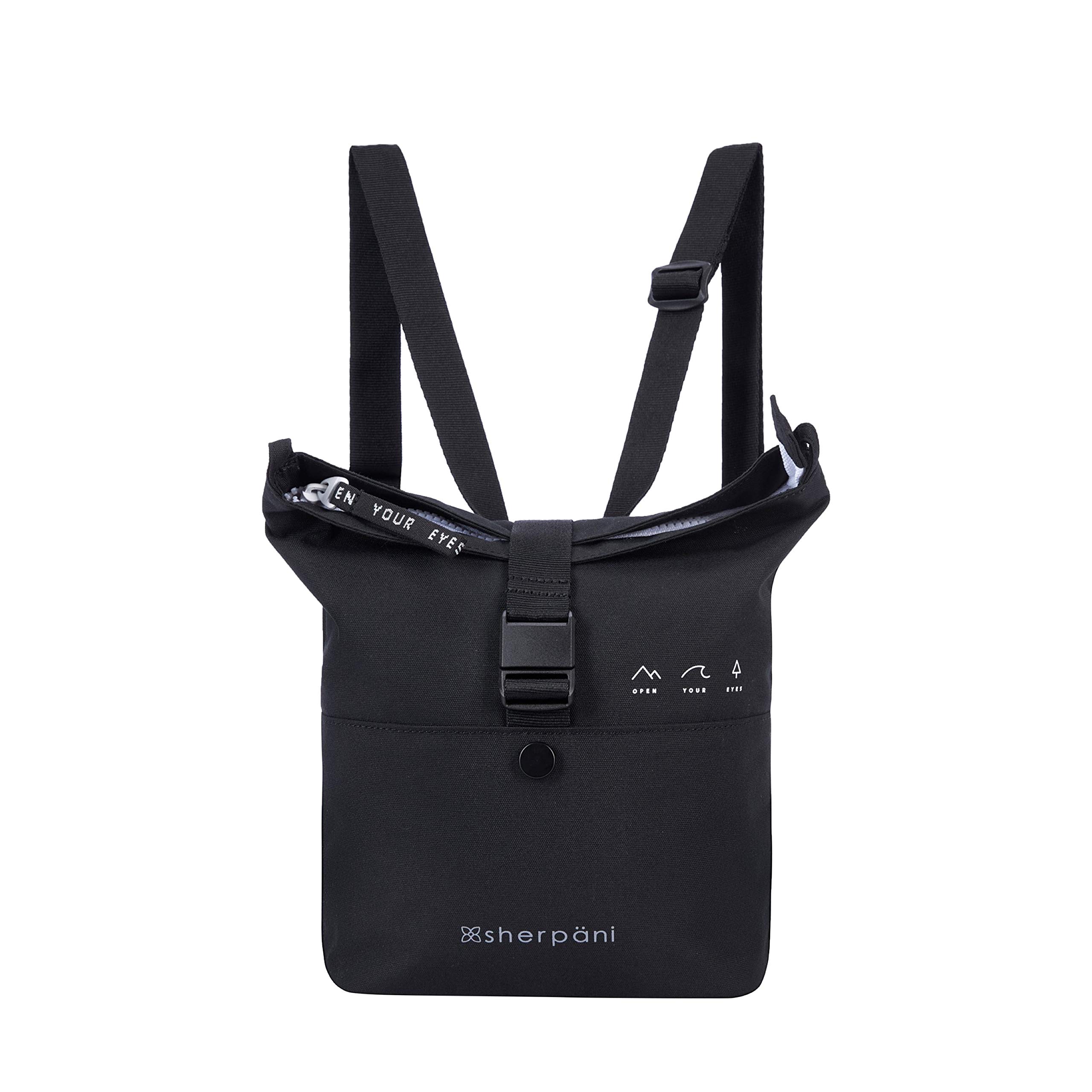 Sherpani Women's Convertible Backpack - Small Black Travel Backpack for Women, Versatile Daypack for Hiking, Work, Commute & Travel Accessories