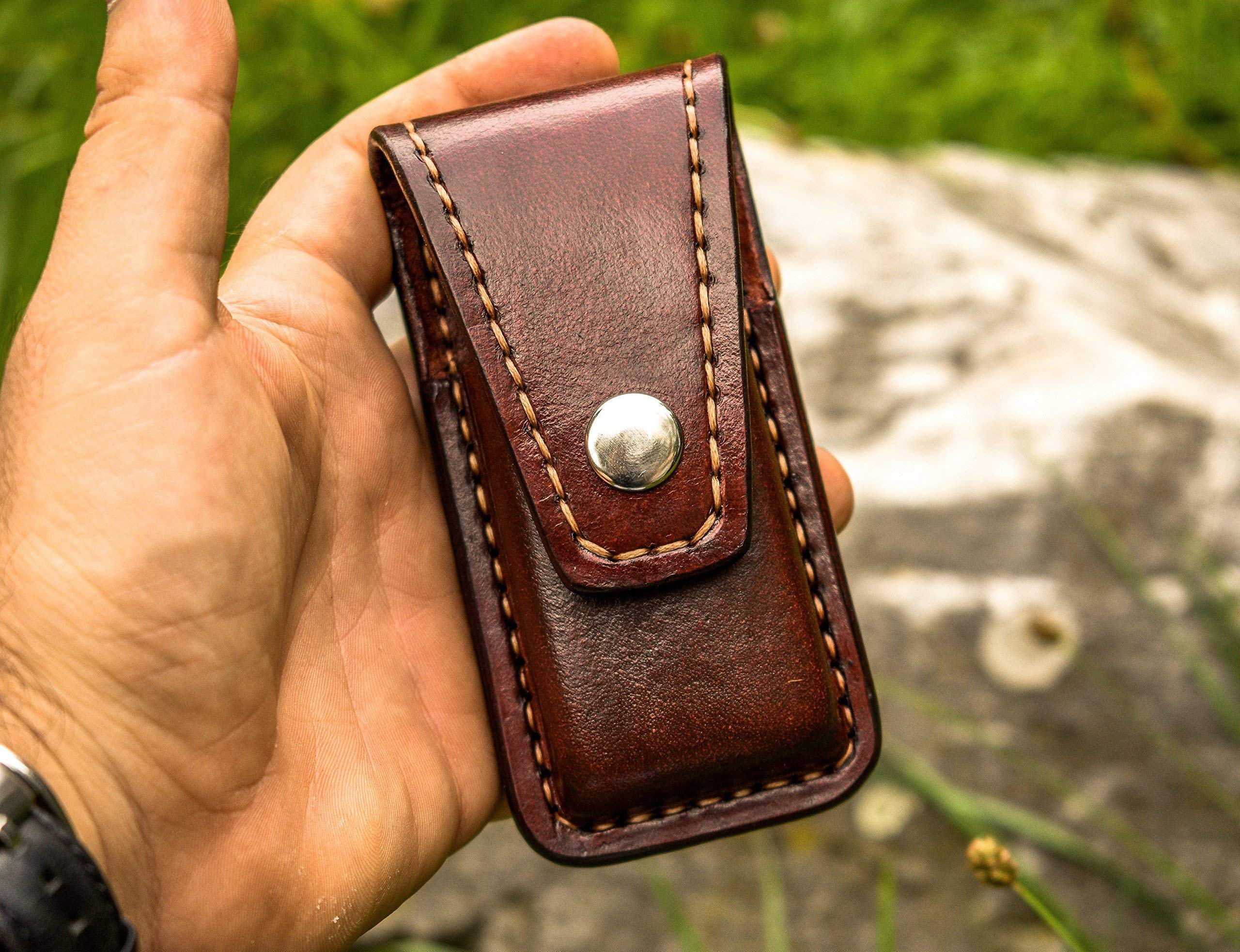 Premium Leather Sheath for Leatherman Wave - Durable Leather Multitool Holster & EDC Pouch - Perfect for Everyday Carry, Outdoor Adventures & Work Tools Organization