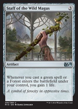Magic The Gathering - Staff of The Wild Magus (236/269) - Magic 2015 Core Set MTG Card - Perfect for Commander Decks & Fantasy Gaming Collectors