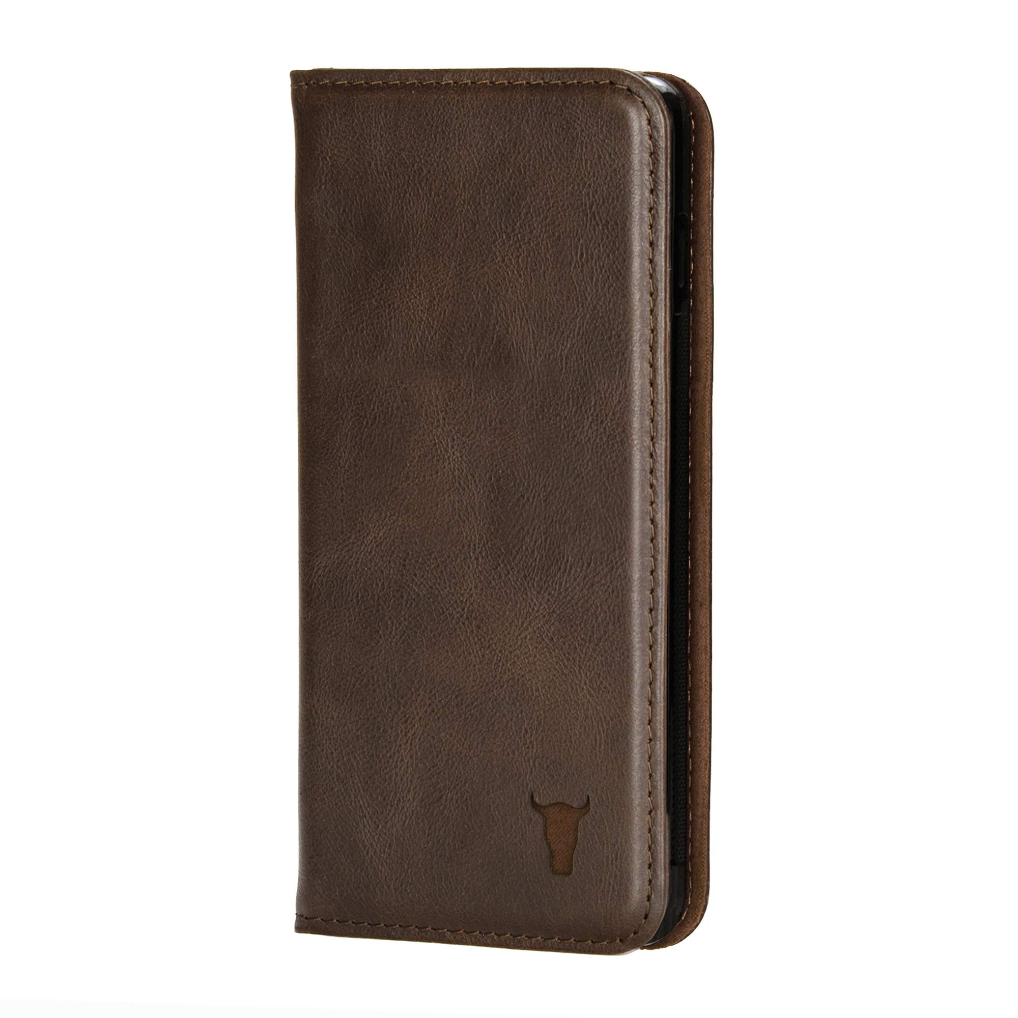 Premium Leather iPhone 11 Pro Max Case - Card Slots & Stand for Work & Travel