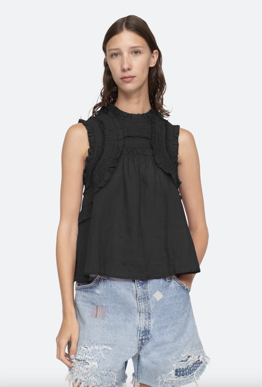 Cole Tank Top for Women - Soft & Comfortable Black Cotton Shirt | Perfect for Casual Wear, Gym, and Summer Outfits