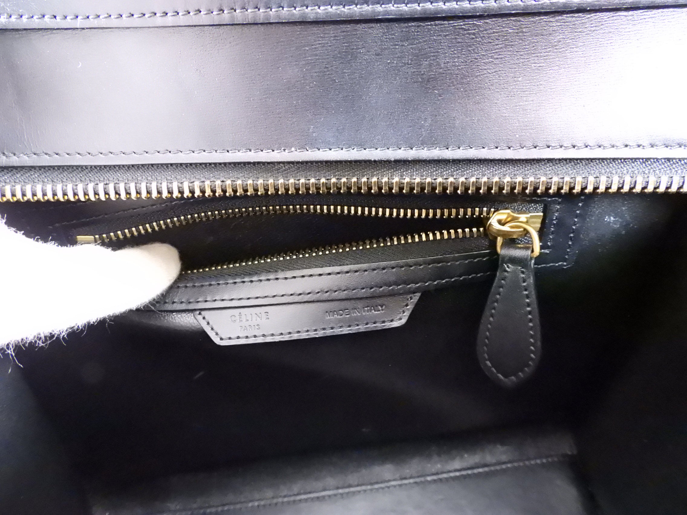 Celine Black Leather Micro Luggage Tote Bag - Small Crossbody Handbag for Women | Perfect for Work, Travel & Everyday Use