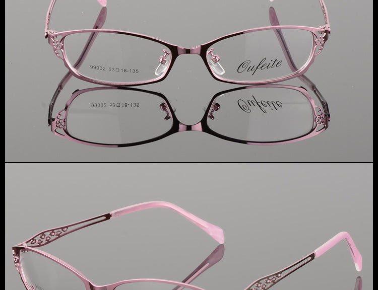 Premium Bclear Women's Metal Alloy Half-Rim Eyeglass Frames (Model S99002) - Lightweight & Durable for Work, Reading & Fashion Accessories