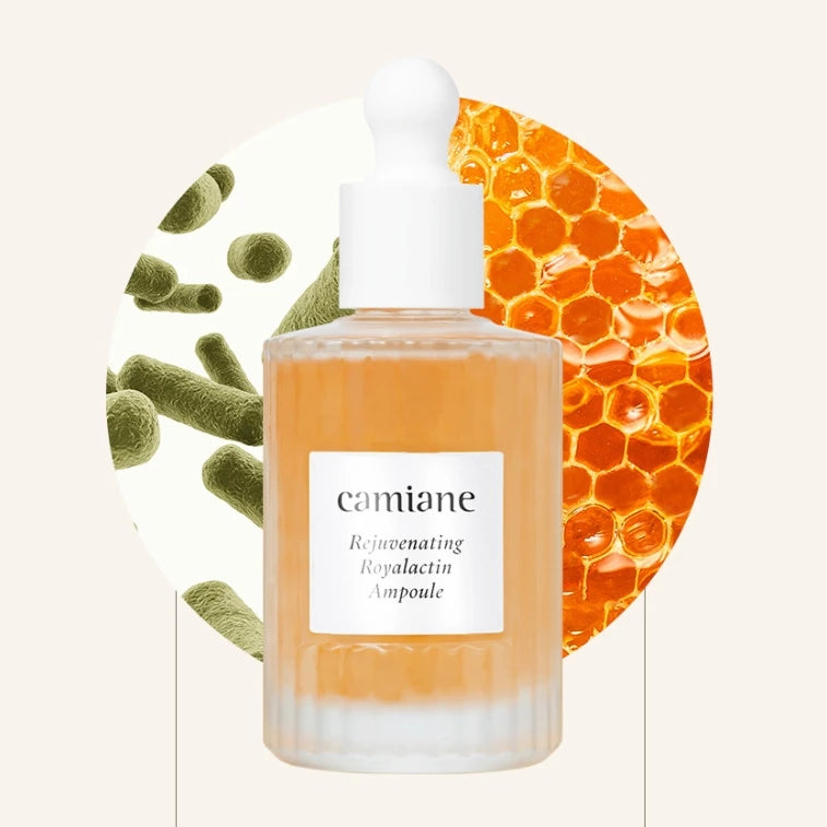 Camiane Rejuvenating Royalactin Ampoule 50ml - Anti-Aging Facial Serum for Wrinkles & Fine Lines - Perfect for Night Skincare Routine & Daily Hydration