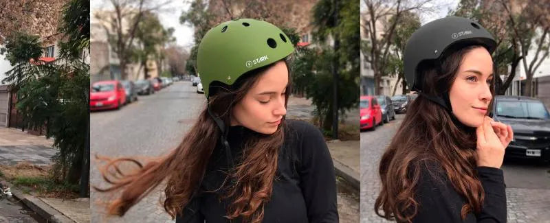 Stark Street Black Motorcycle Helmet for Adults - DOT Certified Full Face Bike Helmet for Men & Women - Perfect for Street Biking, Commuting & Urban Riding
