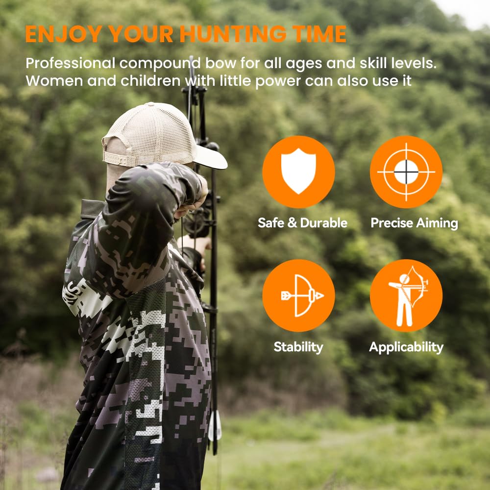 2025 P3 Lightweight Compound Bow for Hunting | Adjustable 25