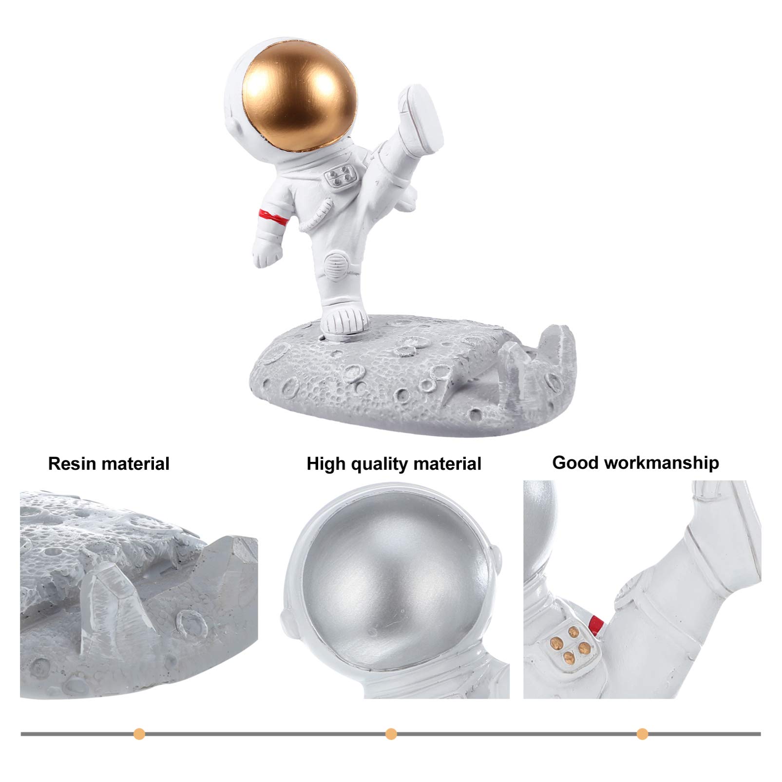 1PC Creative Astronaut Phone Stand Holder - Practical Phone & Tablet Bracket - Decorative Mobile Phone Rack for Desk, Office, Home, Gift (Adorable Space-Themed Design)