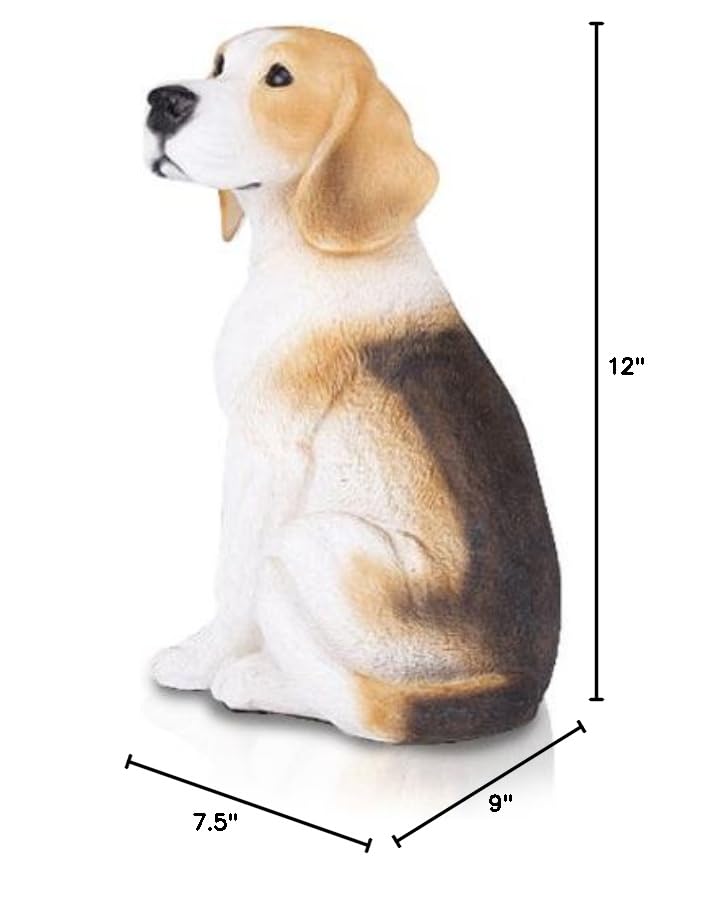 Beagle Cremation Pet Urn - Handcrafted Memorial Urn for Dog Ashes - Indoor & Outdoor Pet Memorial Display - Perfect for Home, Garden or Memorial Shelf