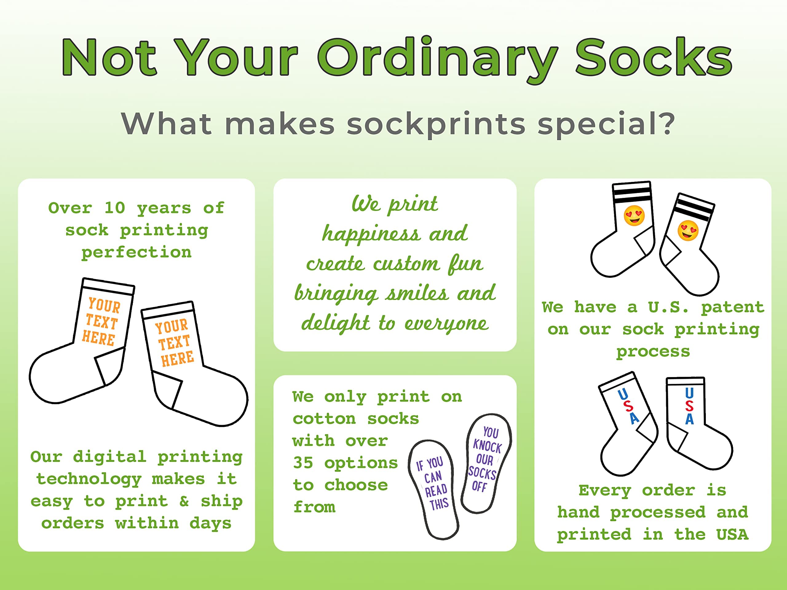 Custom Printed Sorority Socks for Women & Girls - Greek Letter Socks with Large Designs | Perfect for Sorority Events, College Gifts & Greek Life Accessories