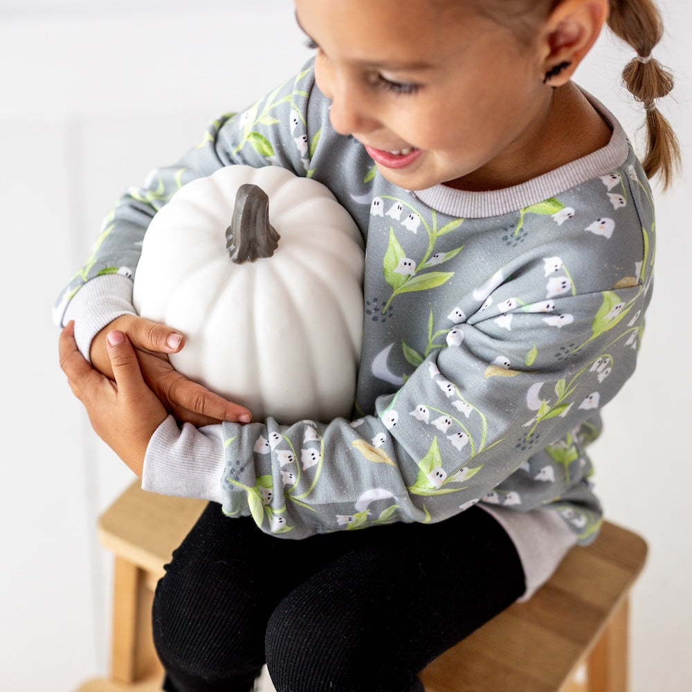 Boo Bells Kids' Crewneck Sweatshirt - Soft Cotton Pullover Hoodie for Boys & Girls - Cozy Casual Wear for School, Playdates & Family Outings