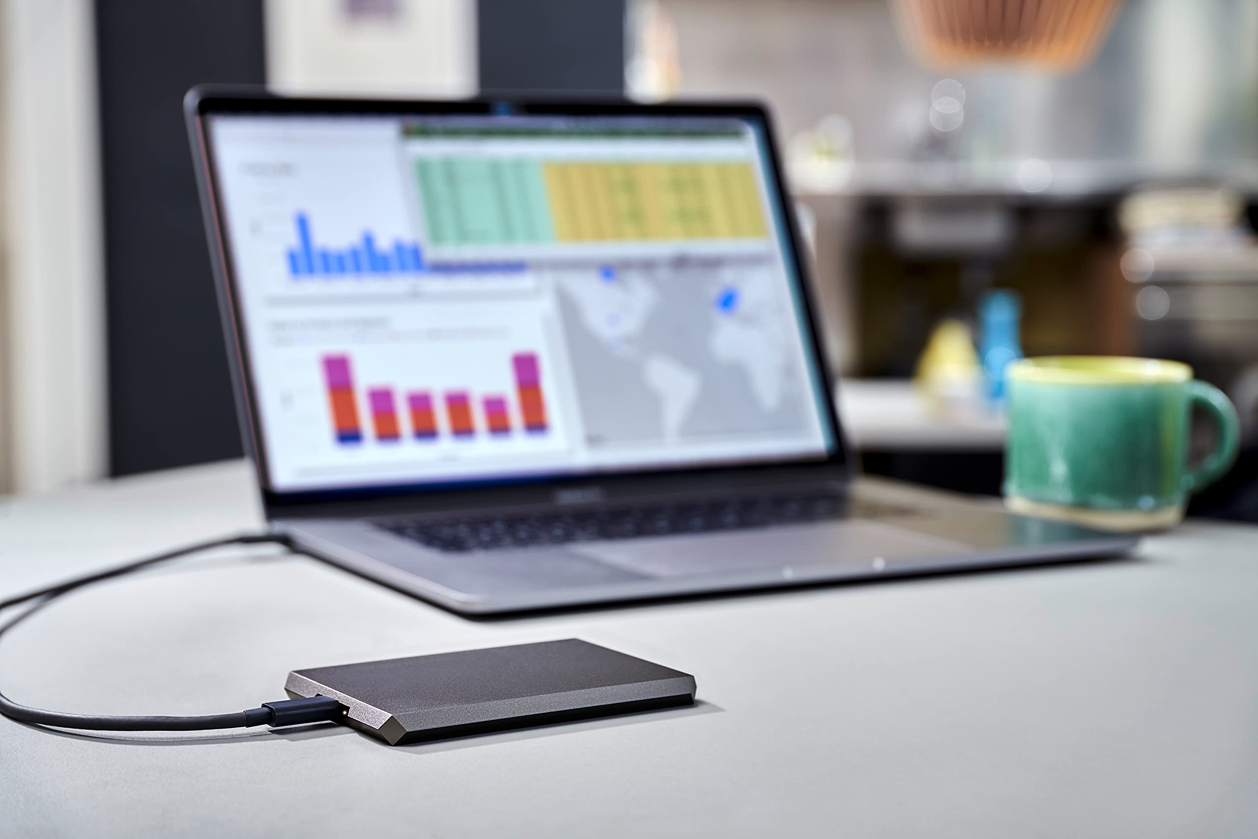 LaCie Mobile Drive 5TB Portable External Hard Drive HDD - USB-C USB 3.0 for Mac & PC, Space Gray | 1 Month Adobe Creative Cloud Included | Perfect for Backup, Storage & Creative Work (STHG5000402)