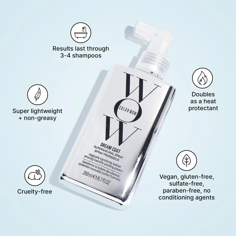 Dream Coat Supernatural Spray - Hair Shine & Frizz Control Spray for Smooth, Silky Hair | Perfect for Daily Styling & Special Occasions