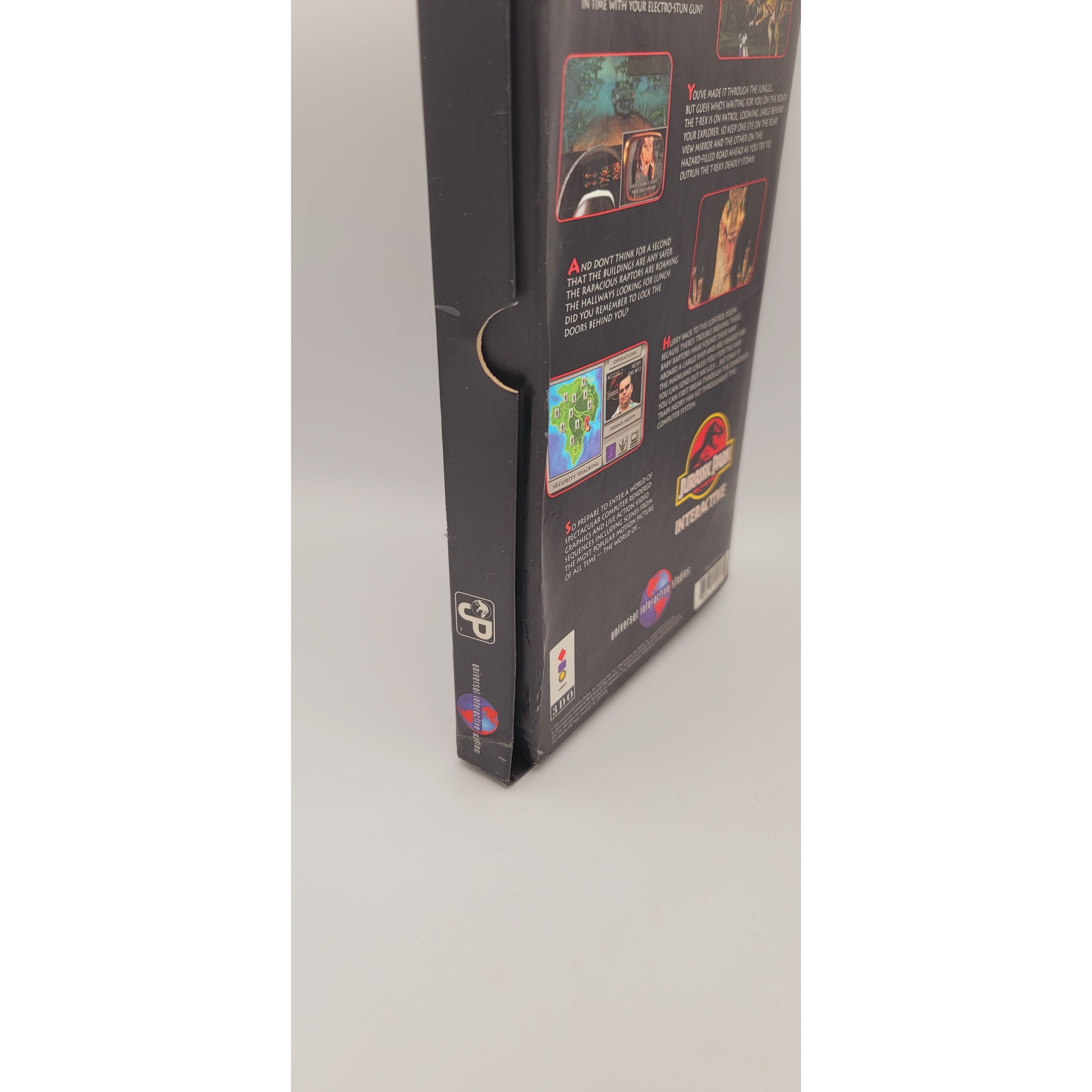 3DO Jurassic Park Interactive Game (Longbox) - Classic Dinosaur Adventure for Retro Gaming Enthusiasts | Perfect for Collectors and 90s Nostalgia Fans