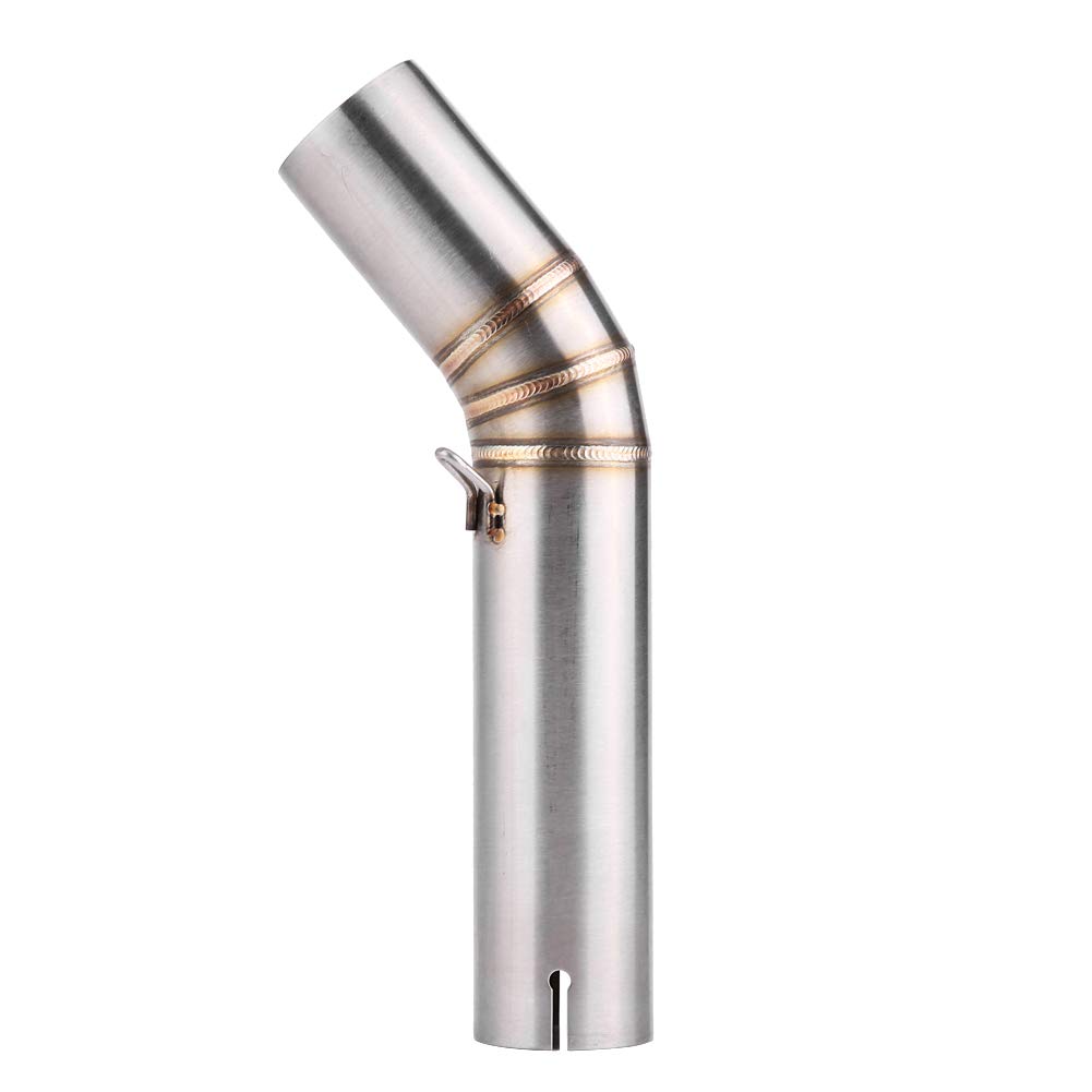 Stainless Steel 51mm Motorcycle Mid-Pipe Connector - Slip-On Adapter Tube for Suzuki GSX-R600/GSX-R750 (K6) - Perfect for Exhaust System Upgrades & Performance Enhancement