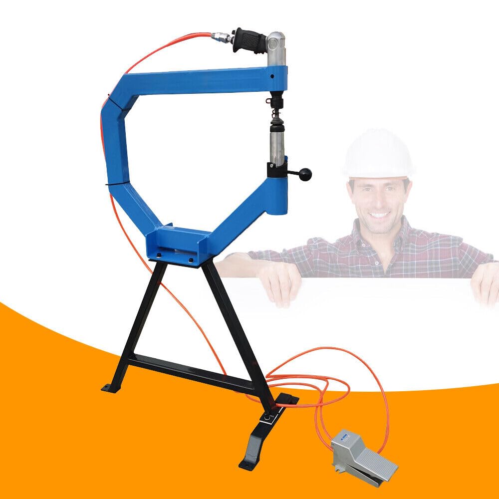 Pneumatic Planishing Hammer - SS-16 Shrink Tensioner Sheet Metal Bending Machine for Metal Fabrication, Automotive Restoration & DIY Projects | Perfect for Auto Body Repair, Metal Shaping & Custom Metalwork