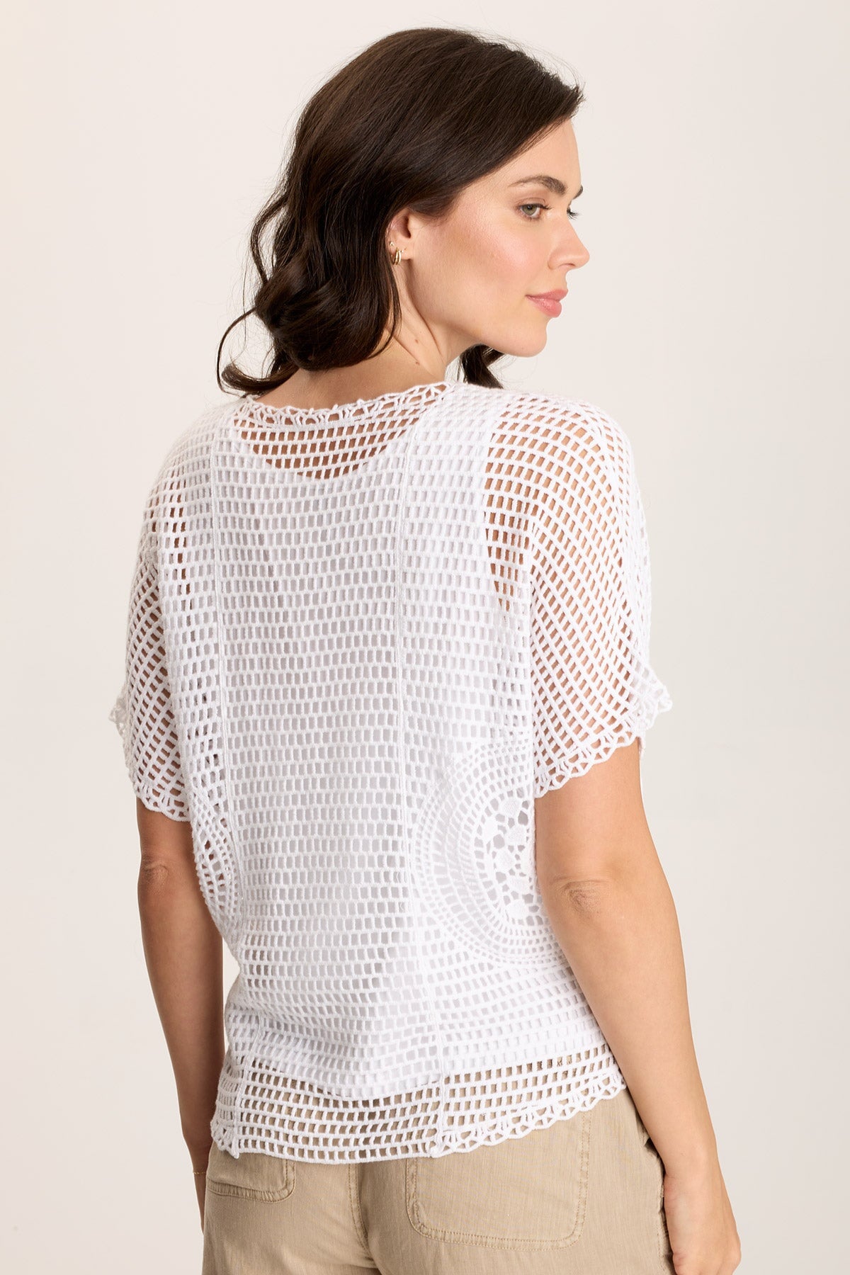 Crochet Layered Top for Women - Boho Chic Lace Blouse, Summer Beach Cover Up, Casual & Party Wear