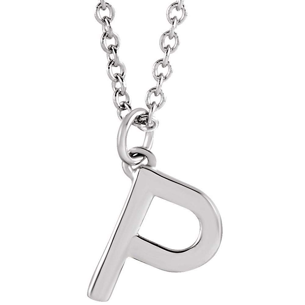 Alphabet Initial Letter Dangle Charm Pendant Necklace - 18 Inch Gold/Silver Personalized Jewelry Gift for Women | Birthday, Anniversary, Mother's Day Present