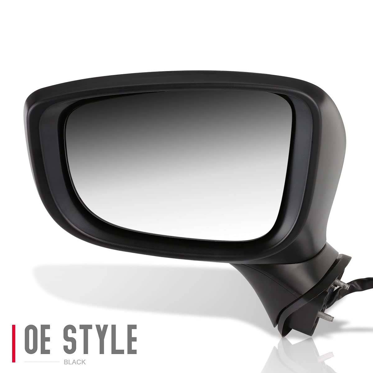DNA Motoring OEM-MR-MA1320218 Left Driver Heated Power Side Mirror with Turn Signal - Compatible with 2017-2020 Mazda 6 | Replacement for Damaged Mirrors | Enhances Visibility & Safety in Rainy/Night Driving