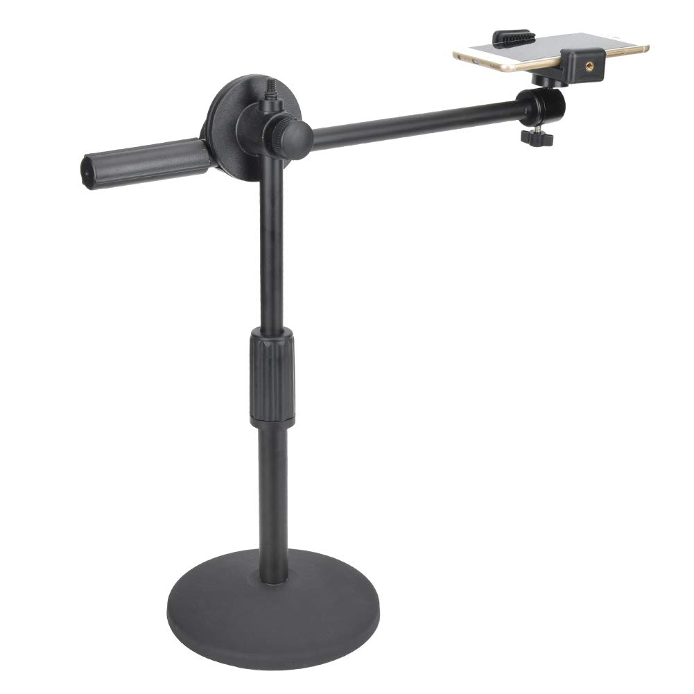 VBESTLIFE Adjustable Desktop Phone Stand with Flexible Arm - Universal Smartphone Holder for Video Recording, Live Streaming & Photography - Perfect for Home Office, YouTube Videos & TikTok Content Creation