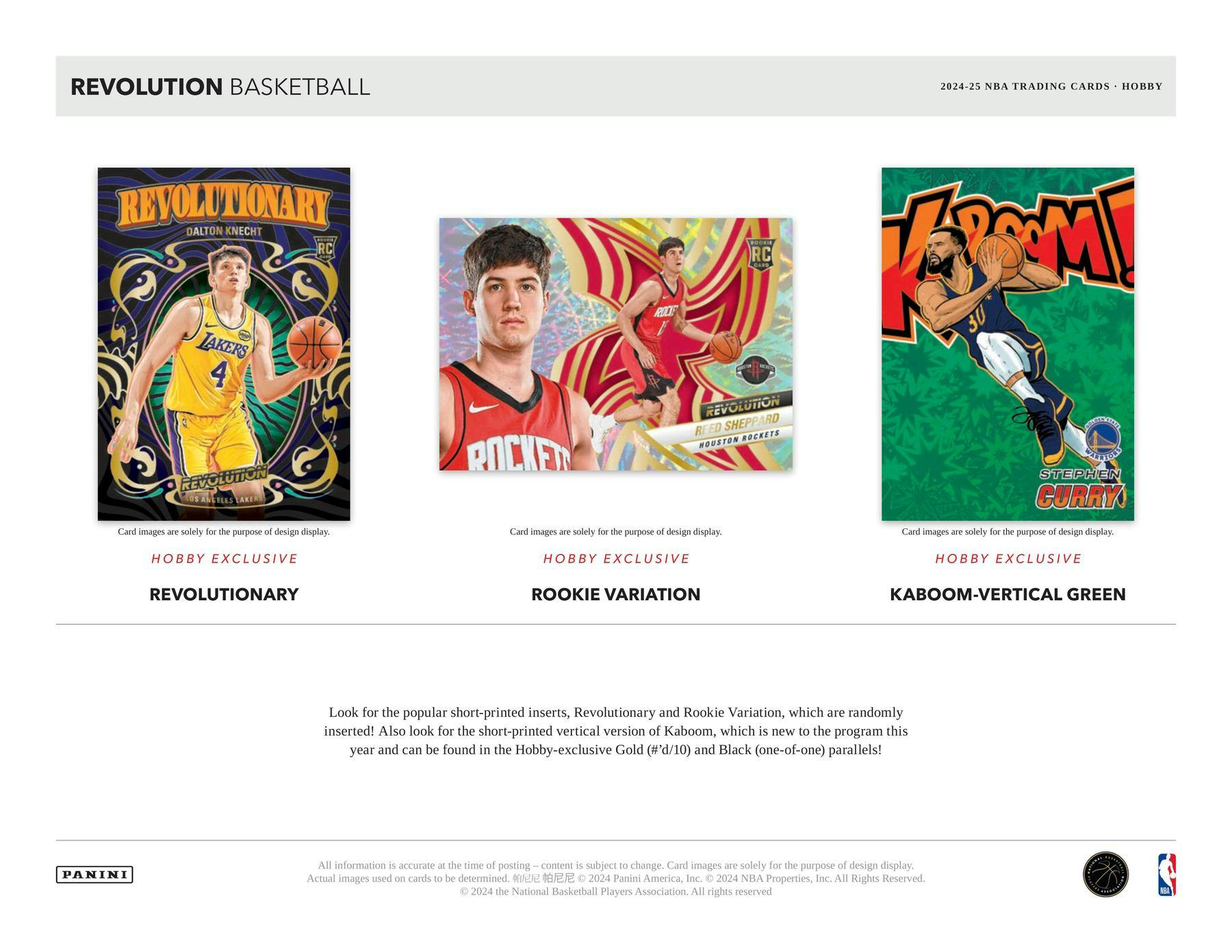 2024-2025 Panini Revolution Basketball Hobby Box - 24 Packs with Autographs & Memorabilia Cards - Collectible NBA Trading Cards for Fans & Investors - Perfect for Card Shows, Gifts, and Investment Portfolios