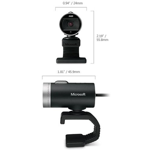 Microsoft LifeCam H5D-00013 HD Webcam with USB 2.0 - Perfect for Video Conferencing, Online Classes & Live Streaming