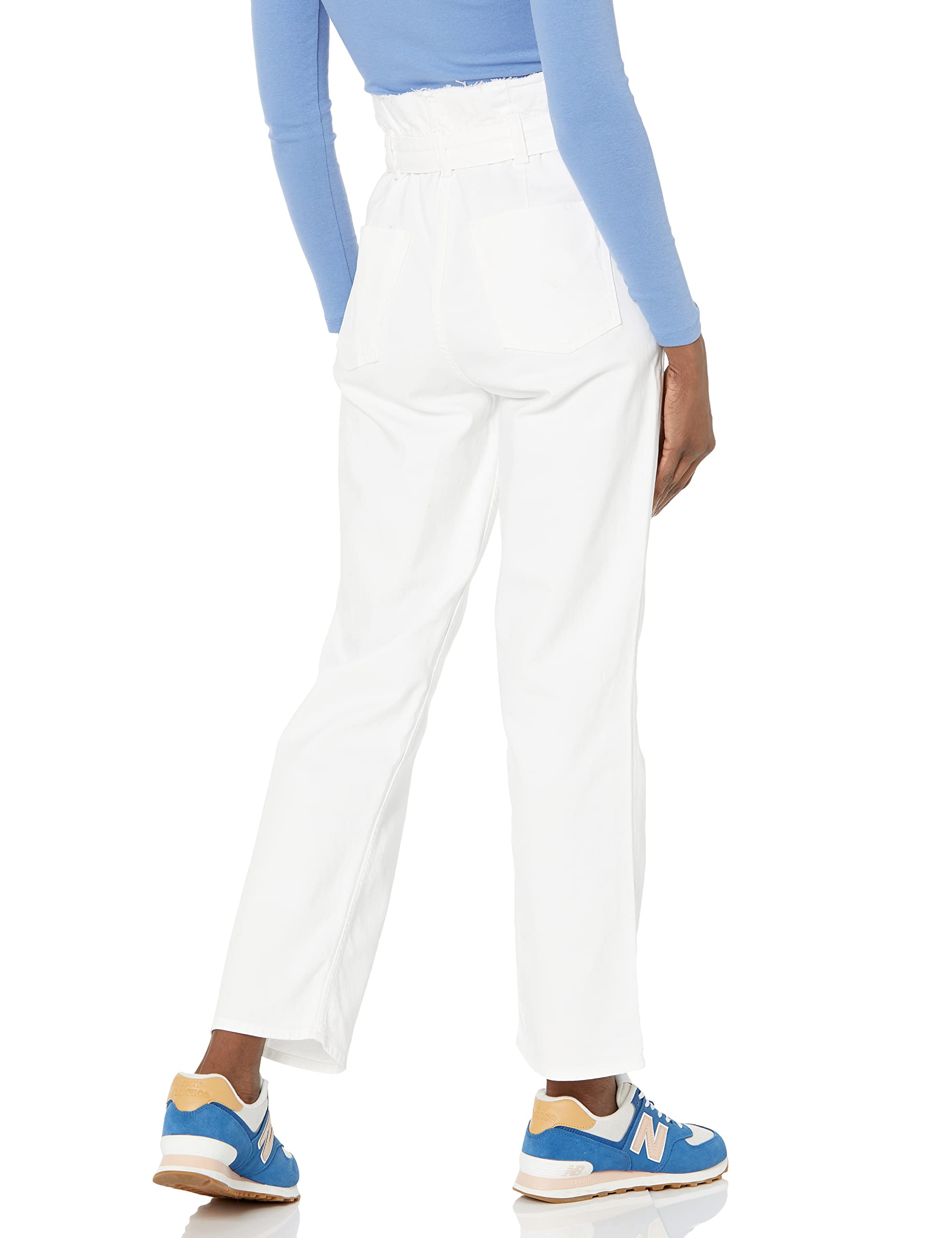 HUDSON Women's Remi High Rise Paper Bag Straight Jeans - Stylish & Comfortable Denim Pants for Casual Wear, Work & Everyday Outfits