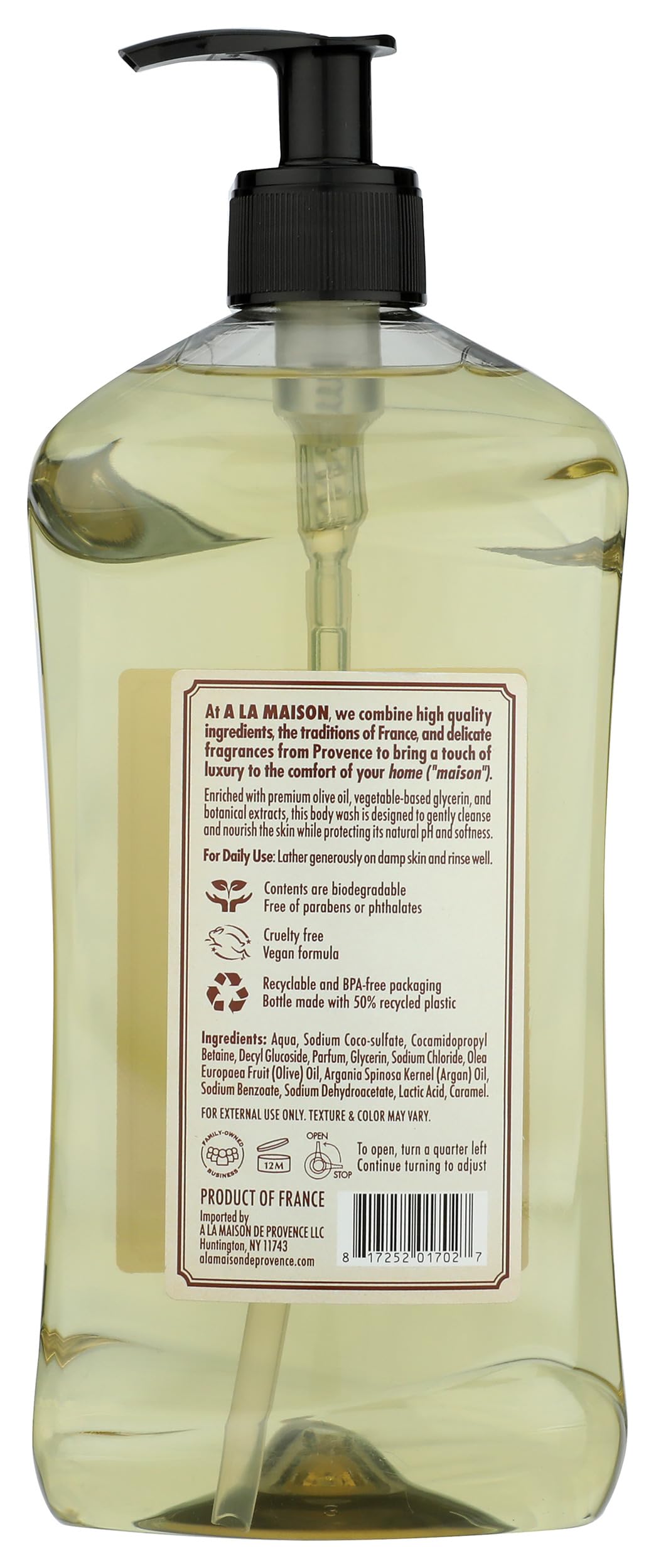 Oat Milk Body Wash for Dry & Sensitive Skin - 25.3 Fl Oz | Vegan, Cruelty-Free & Moisturizing Shower Gel | Perfect for Daily Hydration & Soothing Irritated Skin