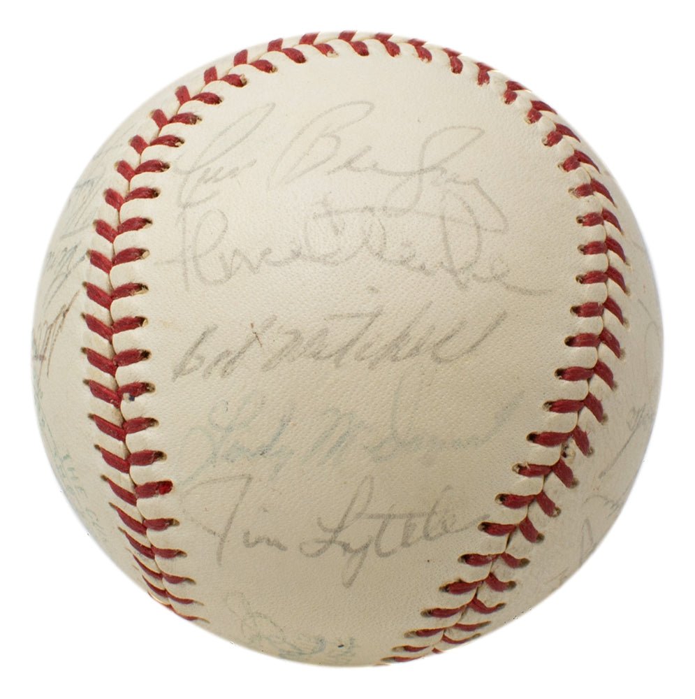 1970 New York Yankees Team Signed Baseball - Thurman Munson & 20 Players - JSA Certified - Perfect for Sports Memorabilia Collectors & Yankees Fans Display
