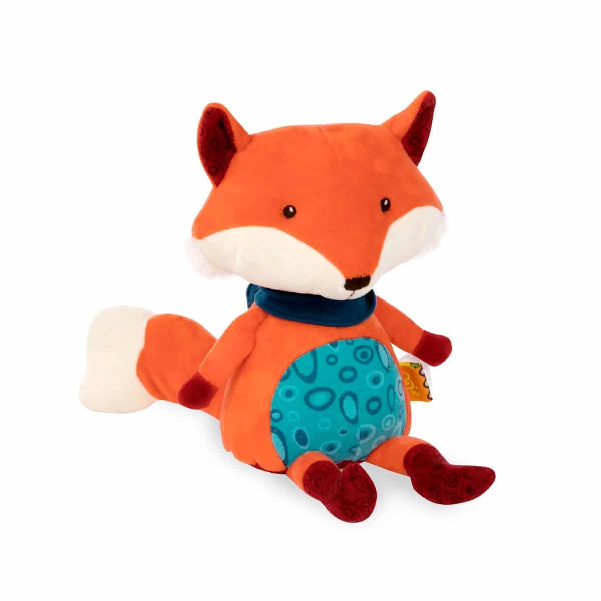 B Toys - BX1513 Chatty Fox Interactive Plush Toy for Kids - Fun & Educational Talking Fox for Playtime, Learning & Storytelling