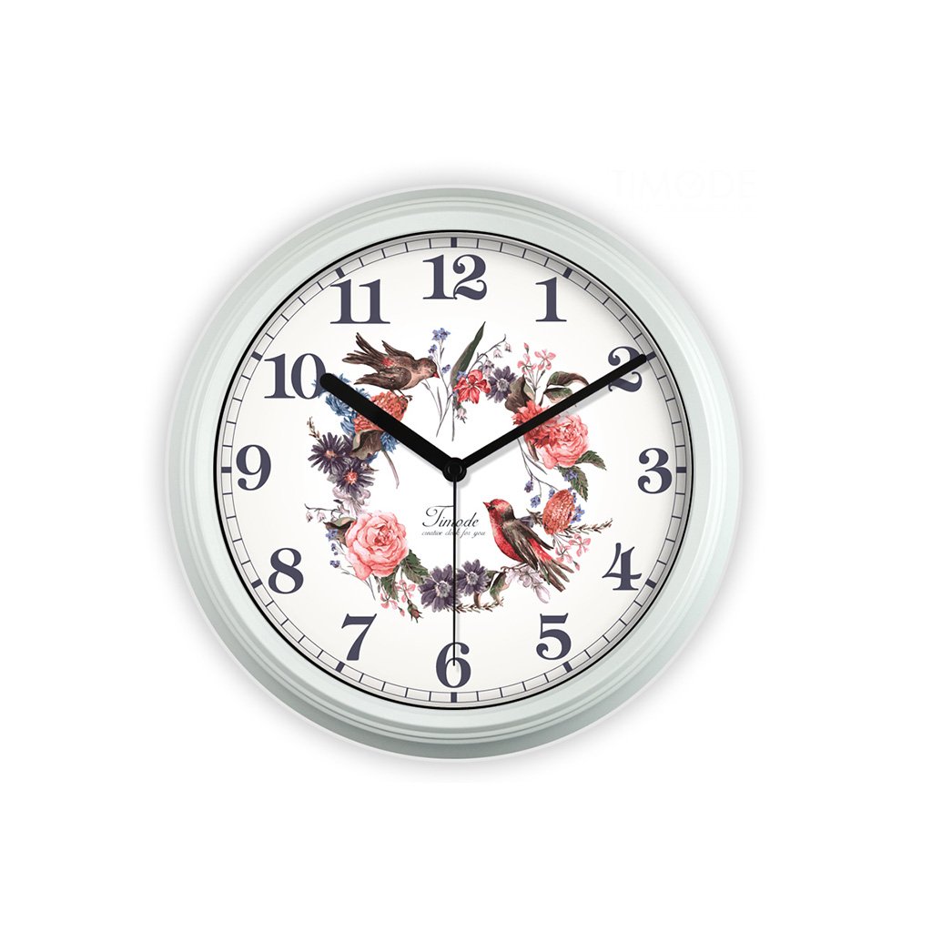 YONGJUN 14 Inch Silent Non-Ticking Metal Wall Clock - Modern Round Art Garden Clock for Living Room, Bedroom, Office & Kitchen Decor (White Bezel) | Perfect for Home, Office & Outdoor Spaces