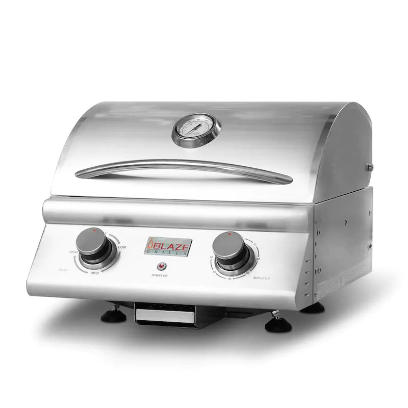 Blaze 21 Inch Portable 1500 Watt Electric Grill for Outdoor BBQ, Camping & Tailgating - BLZ ELEC 21