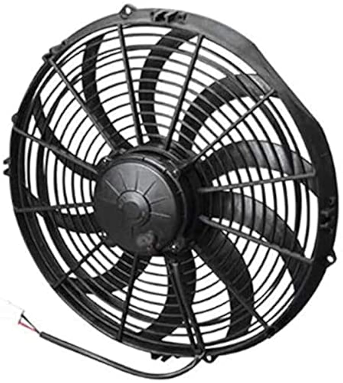 High Performance Spal 30102056 14-Inch Curved Blade Pusher Fan - 30Amp Fuse at 13V - 1 Pack - Ideal for Automotive Cooling, Radiator Upgrades & Performance Vehicles