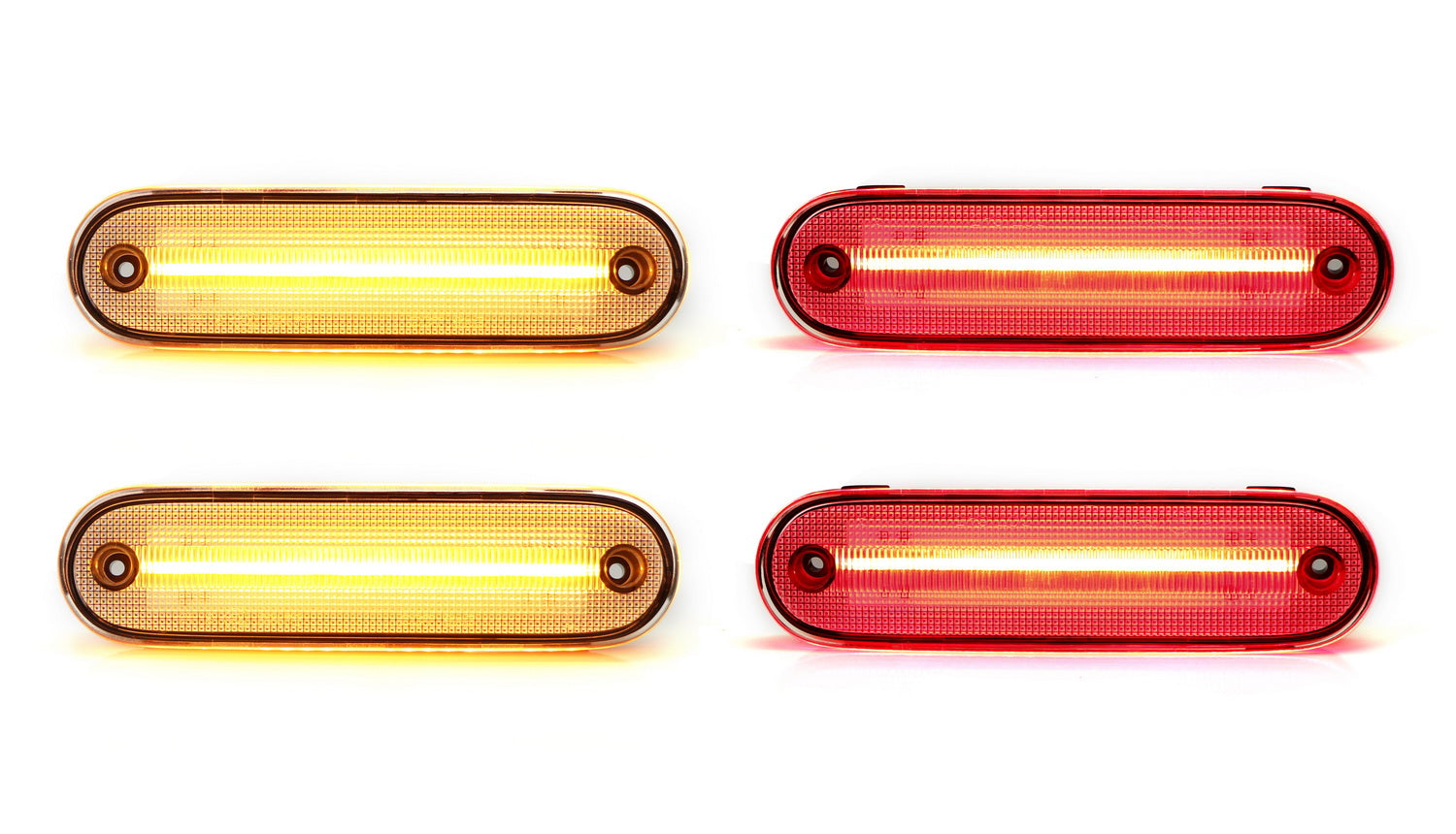 Amber/Red LED Side Marker Lights for 1990-2005 Mazda Miata MX-5 - Clear Lens, Easy Installation - Perfect for Night Driving & Car Customization