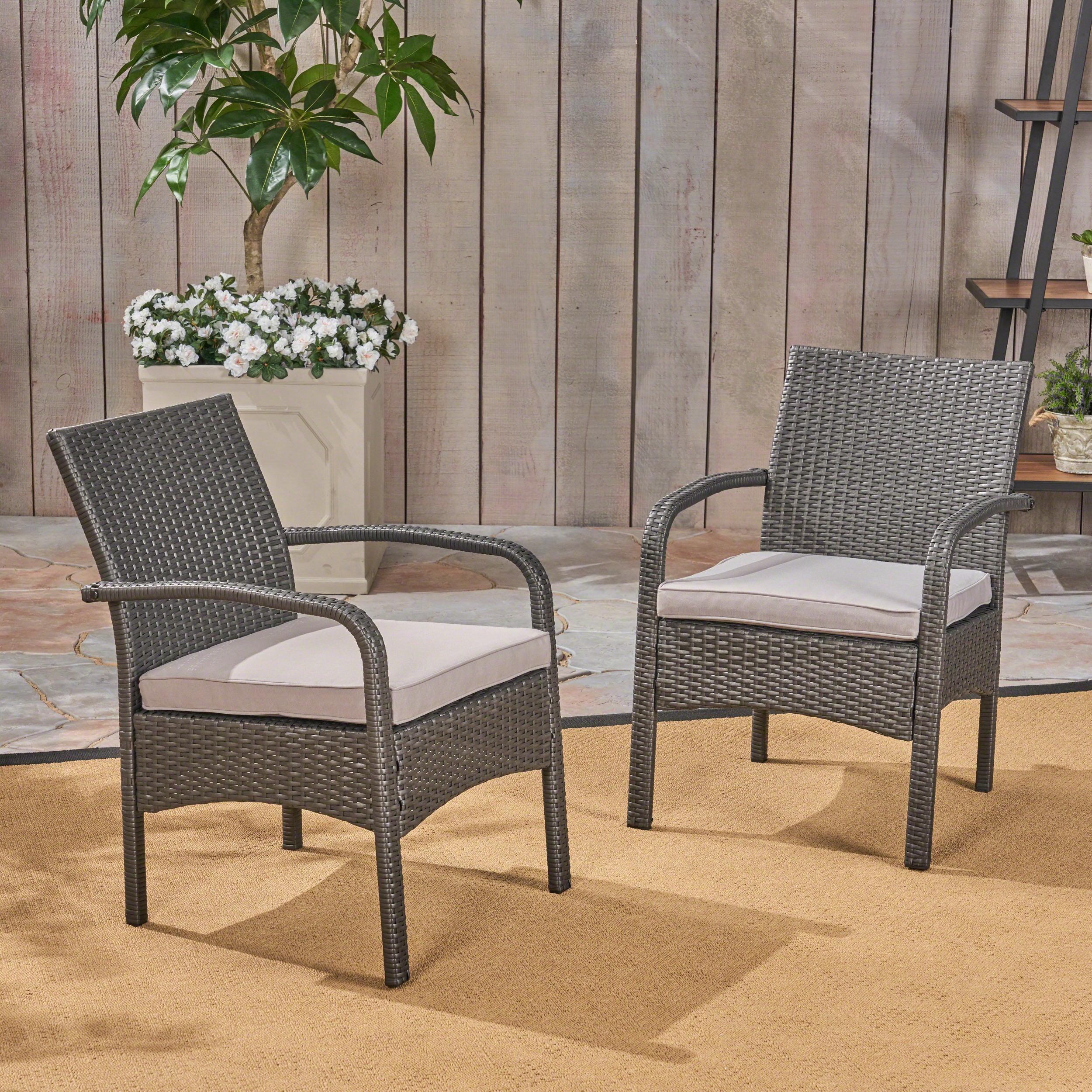 Cordoba KD Wicker Chair - Handwoven Rattan Outdoor Patio Furniture for Garden, Poolside, or Balcony Relaxation