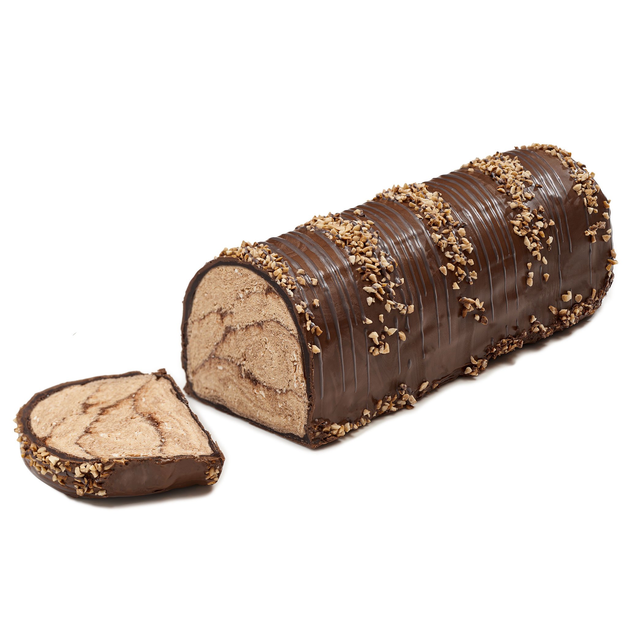 Premium Kosher Halva Chocolate Log - Delicious Chocolate Covered Zebra Halvah Gift for Weddings, Anniversaries & Corporate Events | Elegant Dessert for Holiday Parties, Birthday Celebrations & Gourmet Gift Baskets