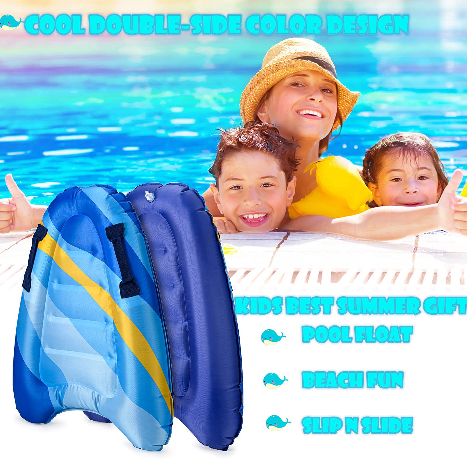 Inflatable Boogie Boards for Kids Ages 4-12 - 30