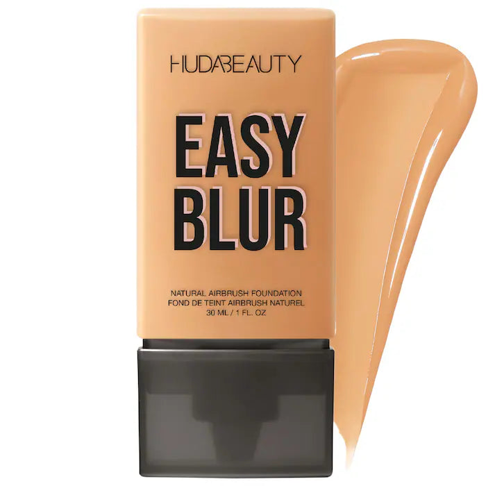 HUDA BEAUTY Easy Blur™ Natural Airbrush Foundation with Niacinamide - Lightweight, Buildable Coverage for Flawless Skin | Perfect for Everyday Wear & Special Occasions